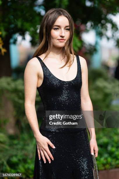 Kaitlyn Dever attends the Michael Kors fashion show during New York Fashion Week: The Shows at Domino Park on September 11, 2023 in New York City.