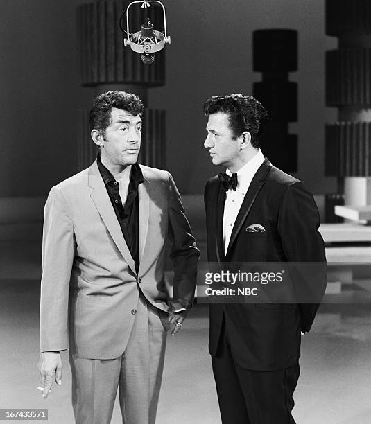 Episode 227 --Pictured: Host Dean Martin, singer Buddy Greco -- Photo by: Gerald Smith/NBC/NBCU Photo Bank via Getty Images