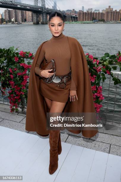 Vanessa Hudgens attends the Michael Kors Collection Spring/Summer 2024 Runway Show at Domino Park on September 11, 2023 in Brooklyn, New York.