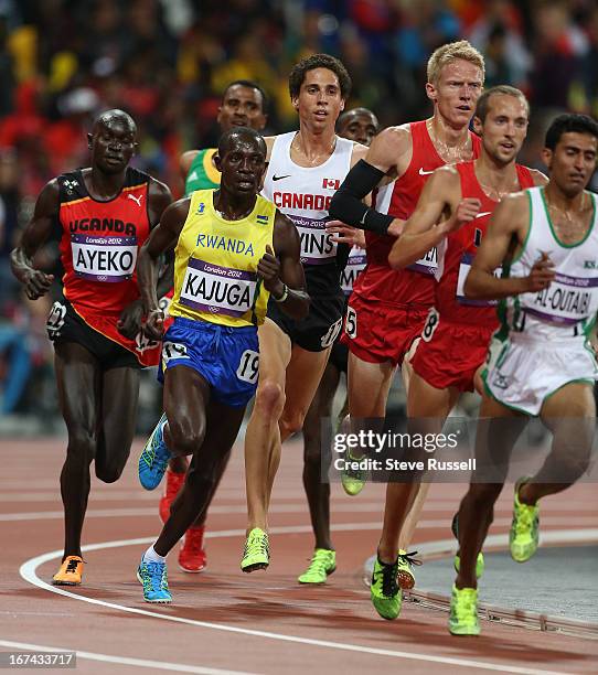 Canadian Cameron Levins keeps pace and finishes in 11th in a deep Olympic field in the men's 10,000 metres at the London 2012 Olympic Games at the...