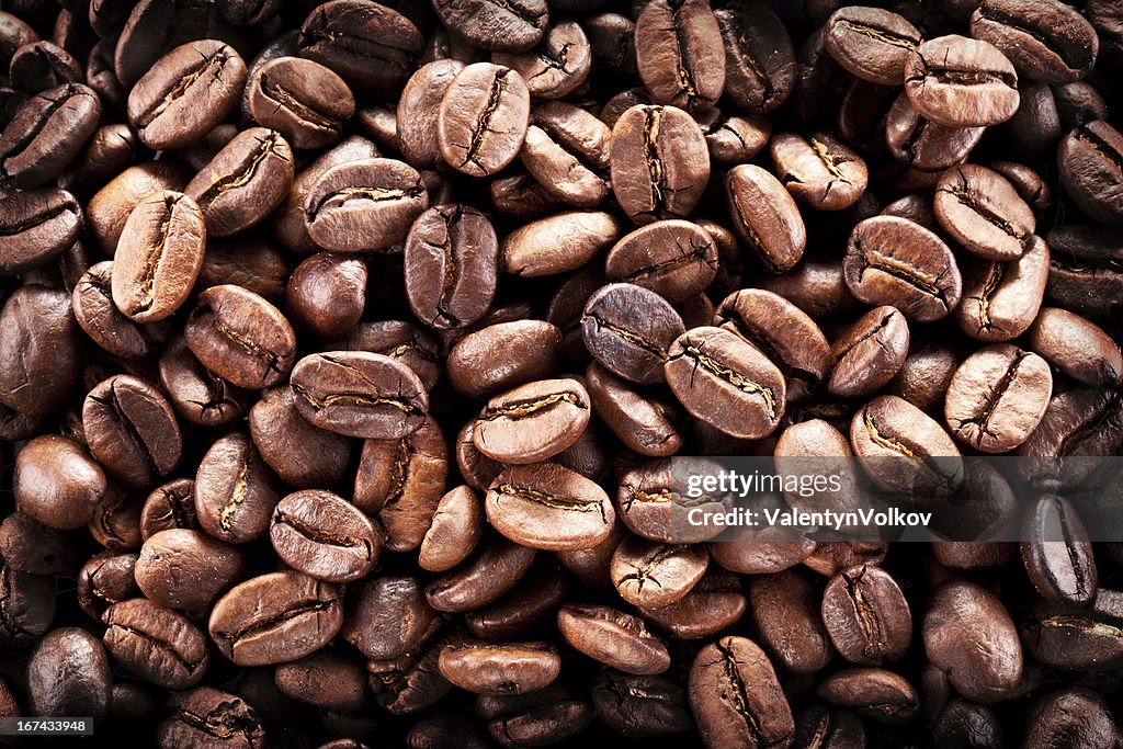 Coffee beans.