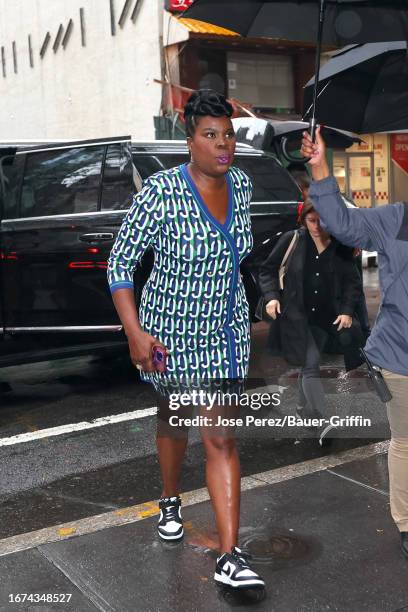 Leslie Jones is seen arriving at the 'Today' show on September 18, 2023 in New York City.