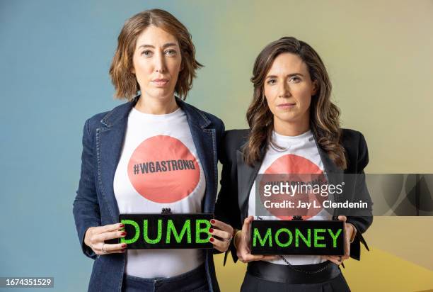 Producer Rebecca Angelo and producer/writer Lauren Schuker Blum of 'Dumb Money' are photographed for Los Angeles on September 9, 2023 at the Toronto...