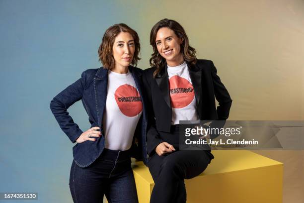 Producer Rebecca Angelo and producer/writer Lauren Schuker Blum of 'Dumb Money' are photographed for Los Angeles on September 9, 2023 at the Toronto...