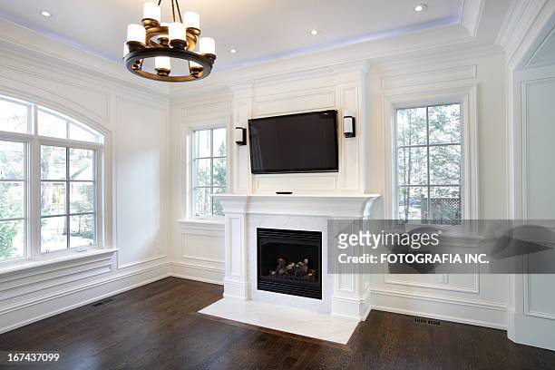 new living room - unfurnished stock pictures, royalty-free photos & images