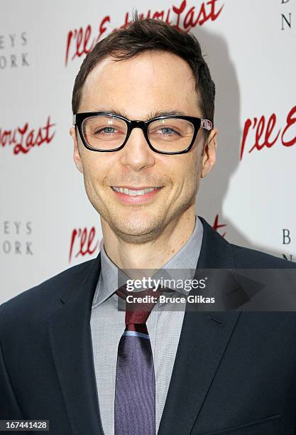 Jim Parsons attends the "I'll Eat You Last: A Chat With Sue Mengers" Broadway opening night at The Booth Theater on April 24, 2013 in New York City.