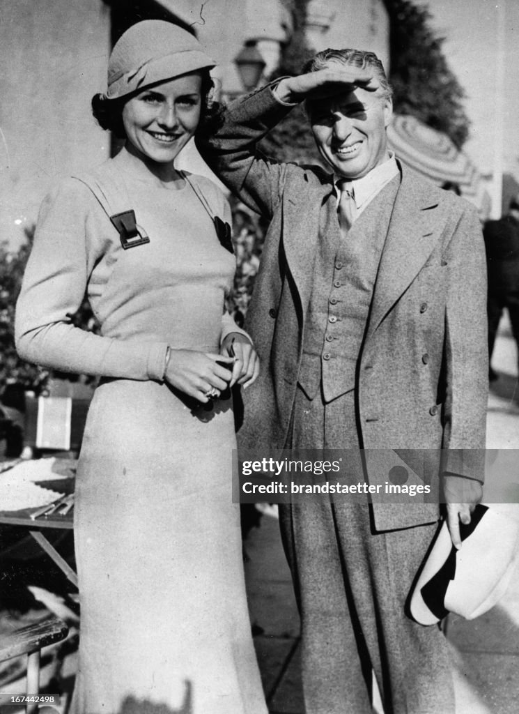 Charles Chaplin und Paulette Goddard