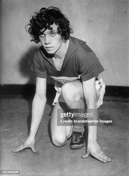 Intersex Polish-American athlete Stanislawa Walasiewicz . 1933. Photograph. Die intersexuelle polnisch-US-amerikanische Leichtathletin Stanisawa...