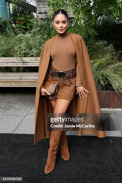 Vanessa Hudgens attends the Michael Kors Collection Spring/Summer 2024 Runway Show at Domino Park on September 11, 2023 in Brooklyn, New York.