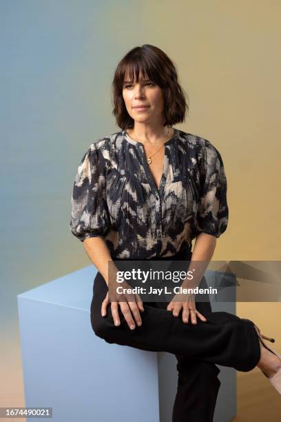 Executive producer Neve Campbell of 'Swan Song' is photographed for Los Angeles on September 8, 2023 at the Toronto International Film Festival at...