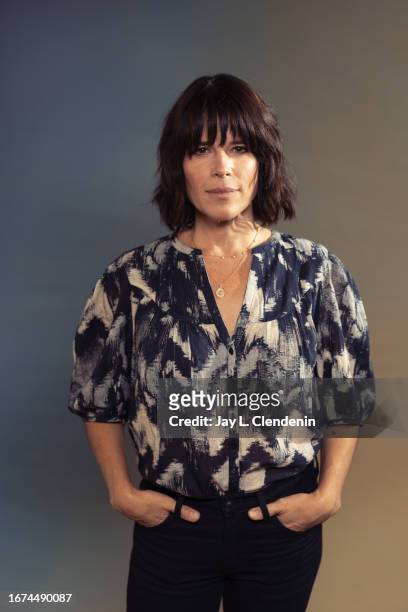 Executive producer Neve Campbell of 'Swan Song' is photographed for Los Angeles on September 8, 2023 at the Toronto International Film Festival at...