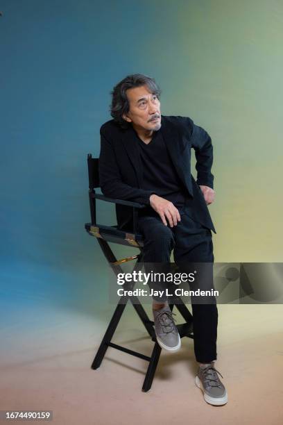 Actor Koji Yakusho of 'Perfect Days' is photographed for Los Angeles on September 8, 2023 at the Toronto International Film Festival at RBC House in...