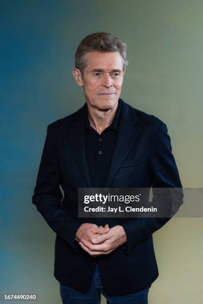 Actor Willem Dafoe of 'Gonzo Girl' is photographed for Los Angeles on September 8, 2023 at the Toronto International Film Festival at RBC House in...
