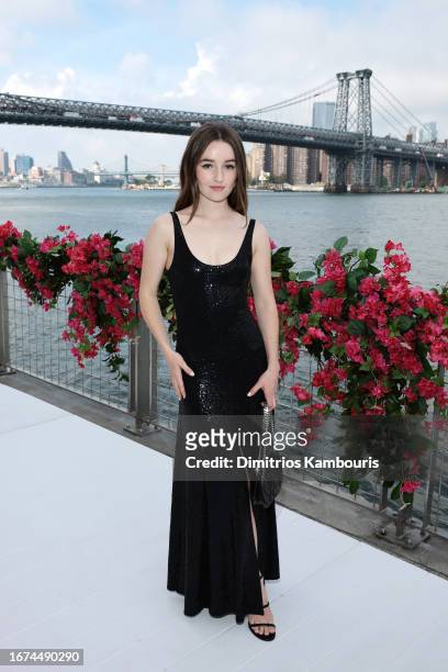 Kaitlyn Dever attends the Michael Kors Collection Spring/Summer 2024 Runway Show at Domino Park on September 11, 2023 in Brooklyn, New York.