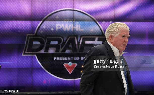 Former NHL general manager Brian Burke is the executive director of the union that represents professional women's hockey players at the inaugural...