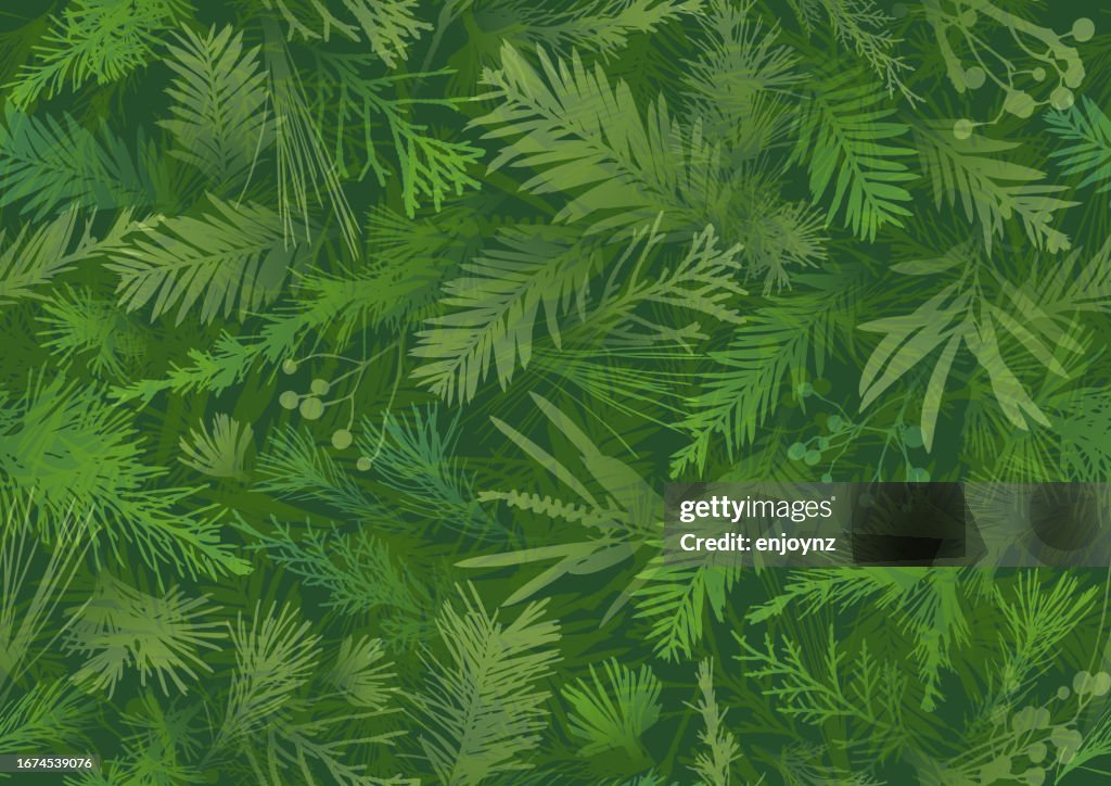 Seamless green living wall background