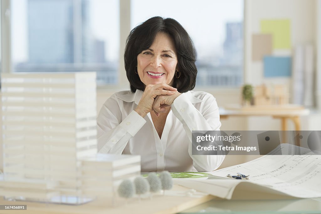 USA, New Jersey, Jersey City, Architect during work