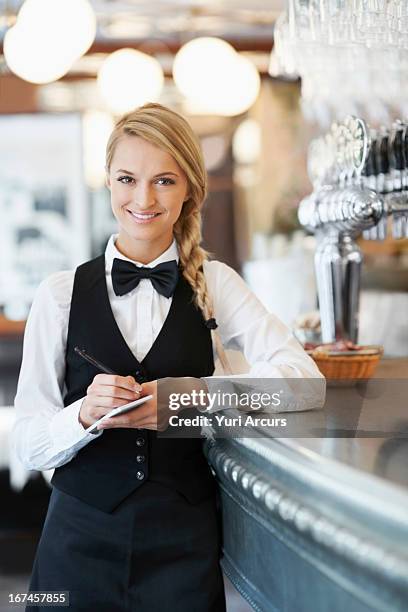 waiter with bow tie
