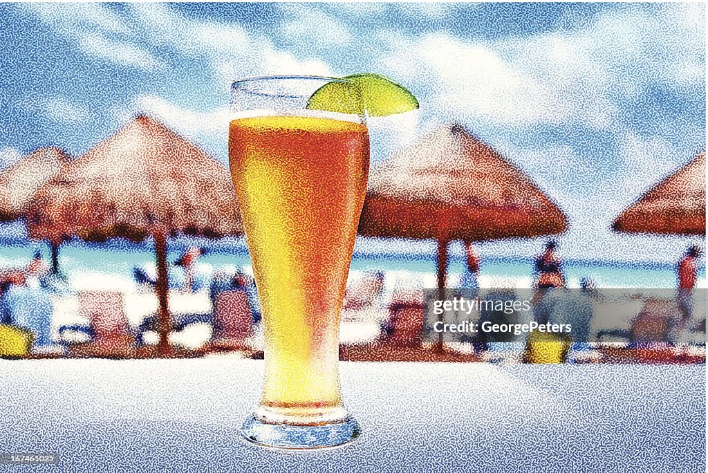 Cold Beer And A Hot Beach