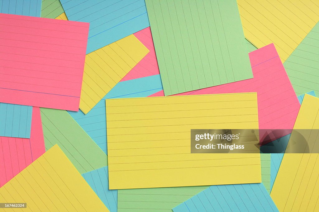 Multicolored Note Card Background