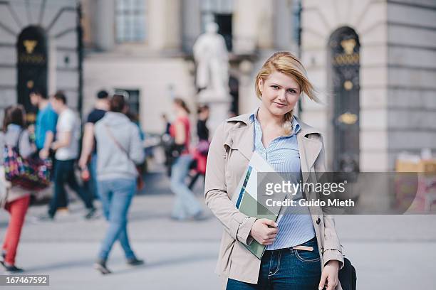 college student  in front of university. - before the 24 stock pictures, royalty-free photos & images