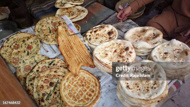 local bread from peshawar - peshawar stock pictures, royalty-free photos & images