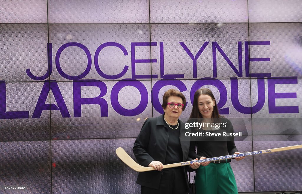 The inaugural Professional Women's Hockey League (PWHL) Draft at CBC's headquarters