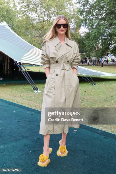 Rosie Huntington-Whiteley attends the Burberry Spring Summer 2024 show during London Fashion Week on September 18, 2023 in London, England.