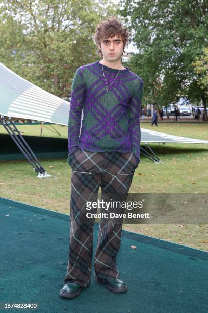 Lennon Gallagher attends the Burberry Spring Summer 2024 show during London Fashion Week on September 18, 2023 in London, England.
