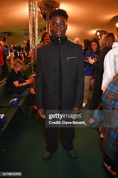 Bukayo Saka attends the Burberry Spring Summer 2024 show during London Fashion Week on September 18, 2023 in London, England.