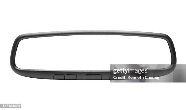 multifunction rear view mirror - isolated w/ paths - rear view mirror stock pictures, royalty-free photos & images