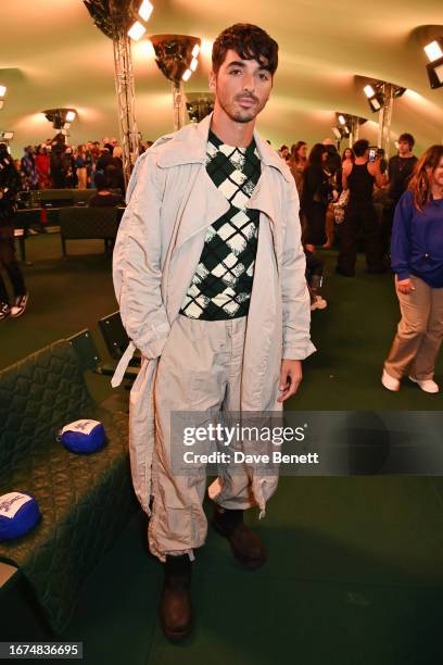 Taylor Zakhar Perez attends the Burberry Spring Summer 2024 show during London Fashion Week on September 18, 2023 in London, England.