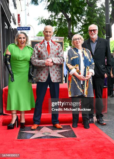 Ricki Lake, John Waters, Mink Stole and Greg Gorman at the star ceremony where John Waters is honored with a star on the Hollywood Walk of Fame on...
