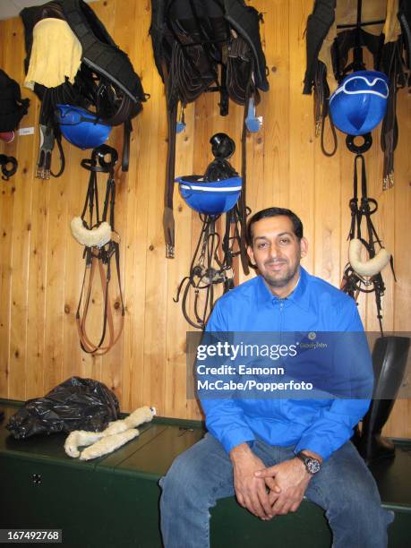 Mahmood Al Zarooni, trainer with the Godolphin group, at his stables in Newmarket, Suffolk, 9th September 2010.