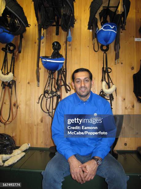 Mahmood Al Zarooni, trainer with the Godolphin group, at his stables in Newmarket, Suffolk, 9th September 2010.