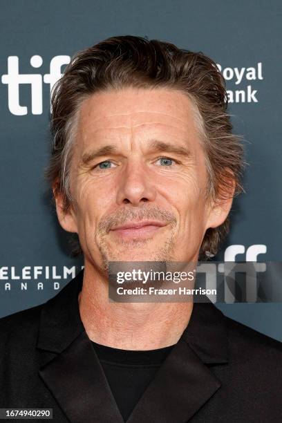 Ethan Hawke attends the "Wildcat" premiere during the 2023 Toronto International Film Festival at Royal Alexandra Theatre on September 11, 2023 in...