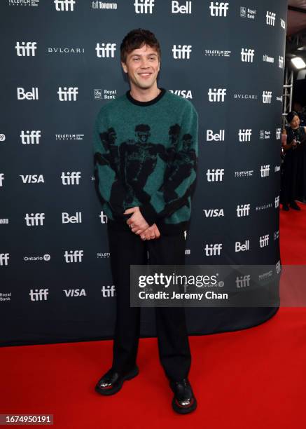 Connor Jessup attends the "Wildcat" premiere during the 2023 Toronto International Film Festival at Royal Alexandra Theatre on September 11, 2023 in...