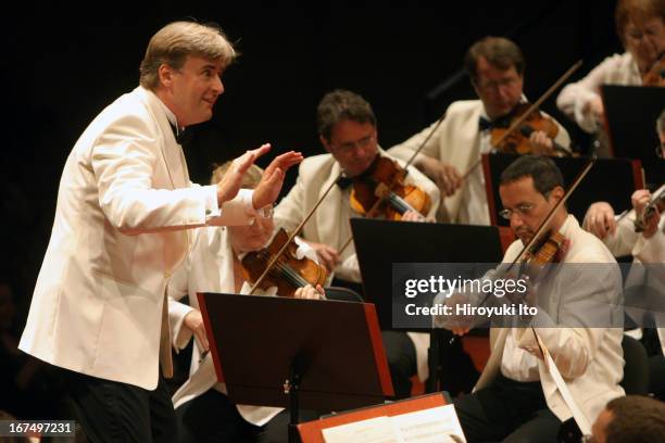 Thomas Dausgaard conducting the Mostly Mozart Festival Orchestra at Avery Fisher Hall on Wednesday night, August 24, 2005.This image;Thomas Dausgaard...