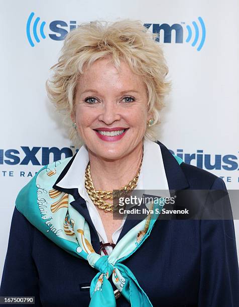 Actress Christine Ebersole visits the SiriusXM Studios on April 25, 2013 in New York City.