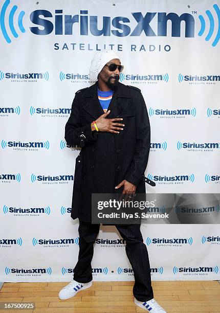 Musician and record producer Snoop Lion visits the SiriusXM Studios on April 25, 2013 in New York City.