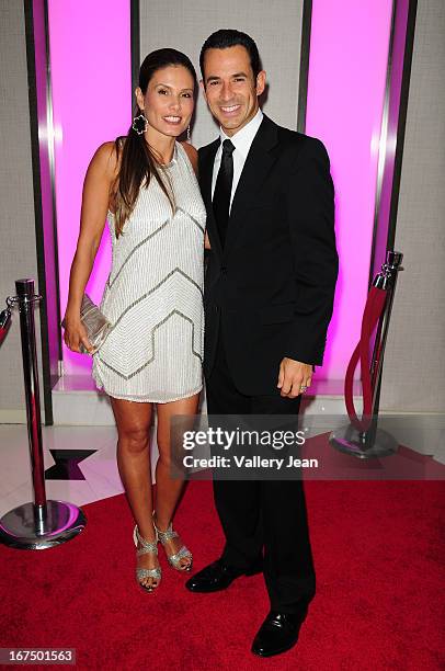 Adriana Henao and Helio Castroneves attend The Blacks' Annual Gala 2013 at Fontainebleau Miami Beach on April 13, 2013 in Miami Beach, Florida.