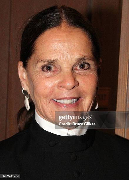 Ali MacGraw attends the "I'll Eat You Last: A Chat With Sue Mengers" Broadway opening night at The Booth Theater on April 24, 2013 in New York City.
