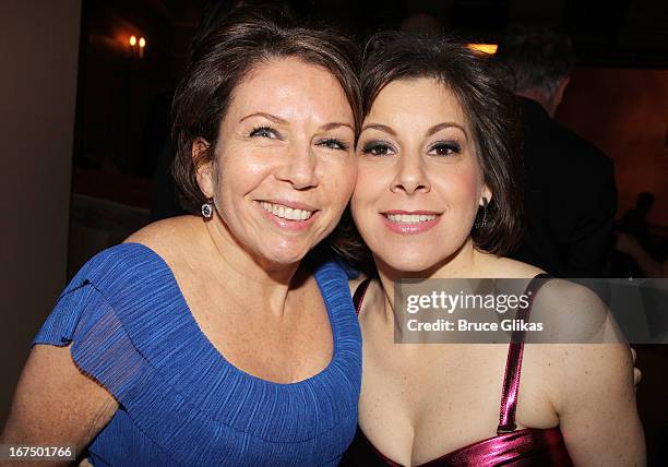 Wendy Orshan and Arielle Tepper Madover attend the "I'll Eat You Last: A Chat With Sue Mengers" Broadway opening night at The Booth Theater on April...