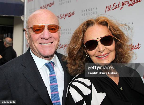 Barry Diller and Diane von Furstenberg attend the "I'll Eat You Last: A Chat With Sue Mengers" Broadway opening night at The Booth Theater on April...