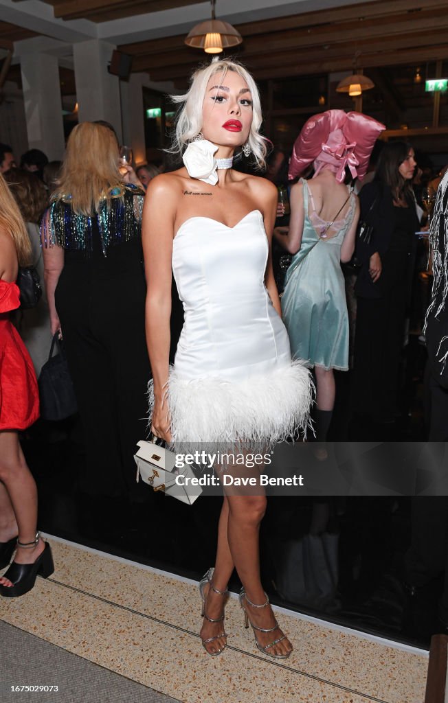 Pegah Pourmand attends the Perfect X Valentino LFW party supported by