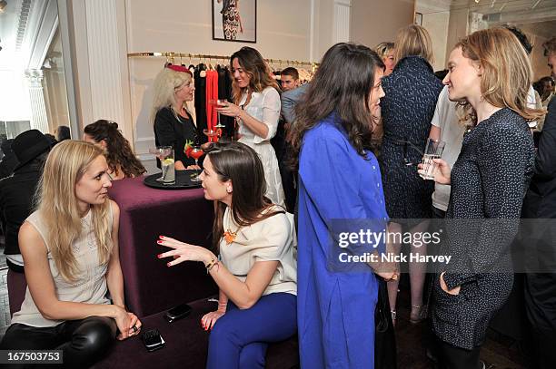 Alice Temperley attends the Frocks and Rocks party hosted by Alice Temperley and Jade Jagger on April 25, 2013 in London, England.