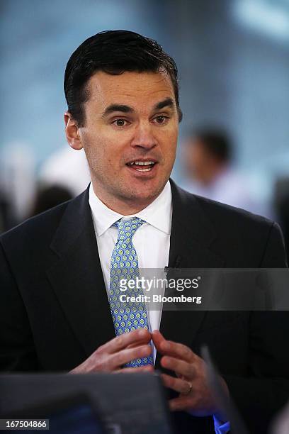 Paul Hickey, co-founder Of Bespoke Investment Group LLC, speaks during a Bloomberg Television interview in New York, U.S., on Thursday, April 25,...