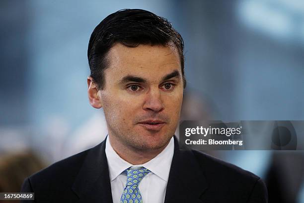 Paul Hickey, co-founder Of Bespoke Investment Group LLC, speaks during a Bloomberg Television interview in New York, U.S., on Thursday, April 25,...