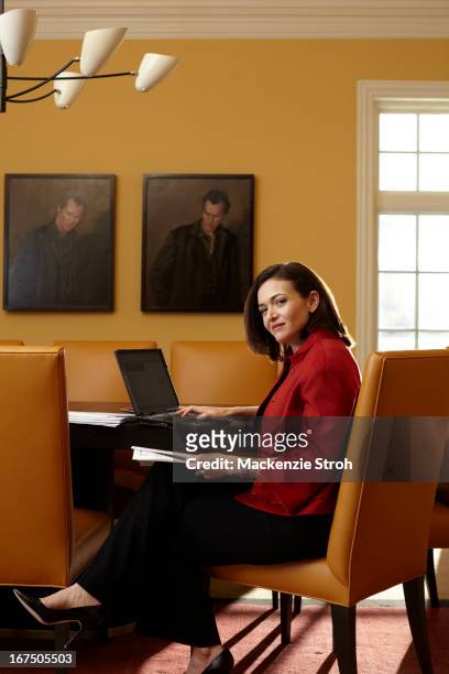 Facebook 's vice-president for global online sales and operations, Sheryl Sandberg is photographed for Fortune Magazine on August 21, 2009 in Palo...