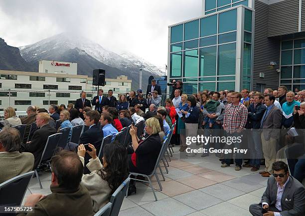Several hundred people gathered at the Provo Convention Center to announce that the city has been chosen as the third city in the country to get...